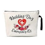 ZHANTUONE Wedding Day Emergency Kit Cosmetic Bag，Wedding Survival Kit，Bridal Shower Gift，Wedding Party Gifts，Bride Gifts，Wedding Gifts