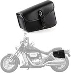 APEBAZY Motorcycle Swingarm Bag, Motorcycle Side Tool Bag Left Side Universal PU Leather Waterproof Saddle Bag