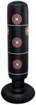 Inflatable Free Standing Boxing Punch Bag Kids & Adult Punching, Martial Arts, MMA, Kickboxing Pedestal, Home Gym Christmas Training Equipment (BLACK)