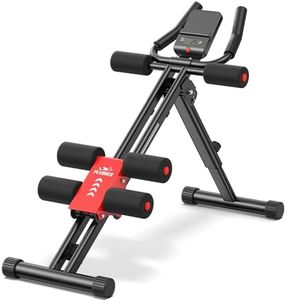 FLYBIRD Bauchtrainer Bauchmuskeltrainer, verstellbares Bauchmuskelgerätfür Ganzkörpertraining im Home Gym zur Figurformung, 150 kg Tragfähigkeit, faltbarer Taillentrainer mit LCD-Monitor für Anfänger