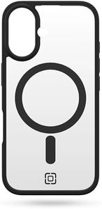 Incipio - Velocity iPhone 16 Case, MagSafe Compatible, High-Impact Shock Absorbing, Ultra Slim, Scratch Resistant, 10 ft Drop Protection, Sustainable Materials (Clear/Black)
