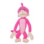 Camela Cute Hanging Jaggu Monkey Soft Toy for Boy/Girls/Kids | Stuffed Plush Animal Set of 1| - 42 cm x 30 cm Color (Pink)