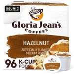 Gloria Jean's Hazelnut, Flavored, Medium Roast Coffee, 96 Count