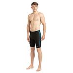 Speedo Men's Endurance Placement Jammer - Black & Nordic Teal