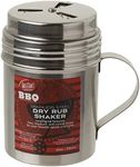 Tablecraft, 10 oz, Silver Stainless Steel Dry Rub Shaker with Handle, 10-Ounce