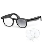 2026 Smart AI Glasses, 8MP 4K POV Camera, AI Assistant, HD Video, Voice Recorder, Meeting Transcriber, Translation, Open-Ear Bluetooth, Photochromic + Extra Blue Light Lenses for Travel & Vlogging