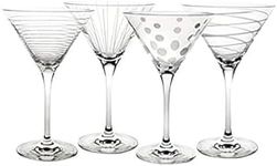 Mikasa Cheers Martini Glass, 10-Ounce, Set of 4