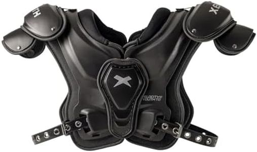 Xenith Velocity 2 Junior Vasity Football Shoulder Pads- Lightweight Protectve Gear for Larger Youth Athletes- Easy On/Off, Comfortable Fit- Low Profile Design for Improved Performance- XL