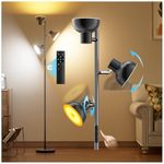 FULSUNT 42W Bright Tree Floor Lamp, Dimmable Modern LED Standing Lamp with Remote, Individual Control, 4 Color Temperatures, 3 Rotatable Reading Lights Tall Lamps for Living Room Bedroom Office