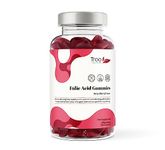 Folic Acid 400μg Gummy Prenatal Supplement - 120 Natural Berry Flavour Gummies to Support Health Pregnancy & Foetus Development - No Common Allergens or GMO