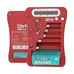 Dlyfull Battery Tester, LCD Display Universal Battery Checker for AA AAA C D 9V CR2032 CR123A CR2 CRV3 2CR5 CRP2 1.5V/3V Button Cell Batteries, 1x AAA Batteries Included