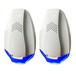 2 Packs Upgraded Ultrasonic Pest Repeller - Pest Repellent Plug in for Pest Control Mosquito, Spider, Mice, Ant, Insects, Roaches, Rodent - Insect Repellent - Spider Repellent - Mosquito Repellent