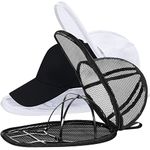 MAGTSMEI Hat Washers, Baseball Caps Hat Cleaner for Washing Machine,Hat Rack Hat Organizer for Dishwasher, Foldable Washing Hat Cage Protector Holder for Adult and Kid's Caps 2Colors Black & White