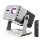 Crossbeats Lumex Vista Projector 4K Ultra HD [Dolby Audio Official] Android TV, 1080p Native, 1200 ANSI, 300'' Display, WiFi, Smart Mini Projector for Room, Portable Home Theater Cinema, Built-in Apps