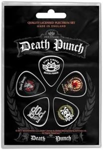 Five Finger Death Punch Guitar Plectrums - Pack Of 5