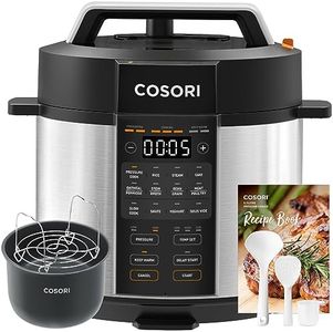 COSORI - 5.7L Electric Pressure Cooker, Recipe Book, 9 in 1 Multi Cooker, Steamer, Rice Cooker, Slow Cooker, Skipping Pan, Yogurt and Pastry, Storage Pot, Heater