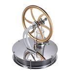 Sunydog Stirling Engine Kit,Low Temperature Stirling Engine Motor Model Heat Steam Education DIY Kit