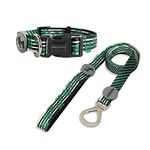 Heads Up For Tails Be-Leaf in Good Collar and Leash Set for Dogs - L