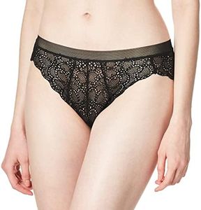 DKNY Women's Superior Lace Bikini Panty, Black, Small