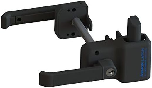 Black Nylon Polymer Key Lockable Magnetic Armor Latch | Keyed Alike | NW6244-SD-FB-KA