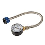 Silverline Mains Water Pressure Test Gauge 0-11bar (0-160psi) (482913), Silver