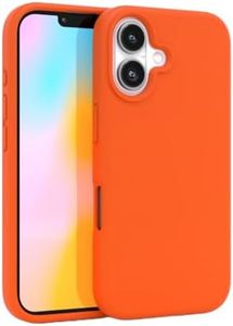 FELONY CASE for iPhone 16 Plus - Neon Orange Silicone Phone Cover | Liquid Silicone with Anti-Scratch Microfiber Lining, 360° Shockproof Protective Case for Apple iPhone 16 Plus