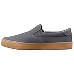 Lugz Men's Clipper Classic Slip-on Fashion Sneaker, Charcoal/Gum, 12 UK