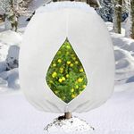 Evoio Large Plant Covers for Winter, 200 x 240CM Plant Frost Protection with Zipper and Drawstring Garden Fleece Freeze Protection Cover Bags for Outdoor Fruit Tree Shrubs Potted Plants