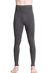 Grenasilk Mens Merino Wool & Silk Base Layer Bottom Ultra Soft Long Johns Thermal Underwear Legging Pants Cold Weather Grey Small