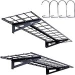 VEVOR Garage Storage Shelving, 2 Pack, 48 x 12 in Heavy Duty Garage Shelves Wall Mounted, 400 lbs Load Capacity(Total) Garage Storage Rack Floating Shelves, Suitable for Shop, Shed, Garage Storage