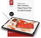 BERSEM 2 Pack Paper Screen Protector Compatible with iPad Pro 12.9 Inch (2022 & 2021 & 2020 & 2018 Models), Write as Paper, Anti-Glare, Matte PET Film, Easy Installation, Design for Apple Pencil