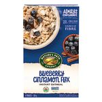 Nature's Path Organic Blueberry Cinnamon Flax Oatmeal 320g Box (Pack of 6)