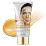 24K Gold Peel Off Face Mask, Blackhead Remover Mask, Peel Off Mask, Purifying and Deep Cleansing for All Skin Types, 60g