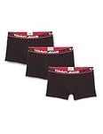 Tommy Jeans Men's Boxer Shorts Trunks Underwear Pack of 3, Black (Black/ Black/ Black), XXL