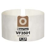 SpaceTent 6 Pack Ridgid VF3501 Filter Bags, Compatible with Ridgid 3 to 4.5 Gallon Dust Bags/Workshop Dry Vac Bags, Fine Dust Bags Part# RIDGID VF3501 / Workshop WS32045F