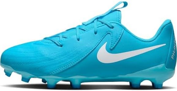 Nike Unisex Children's Phantom Gx II Academy Fg/MG Football Boots, Blue Fury White, 38 EU