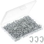 Mr. Pen- Galvanized Hog Rings, 3/8", 425 Pcs, Hog Rings Upholstery, Hog Rings for Furniture Upholstery, Auto Upholstery, Meat & Sausage Casings, Fencing, Animal Pet Cages, Shock Cords