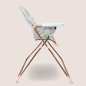 My Babiie Compact Highchair – Rose Pink Foldable Baby Seat