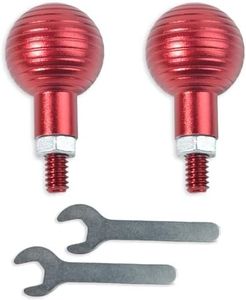 Universal 1'' Ball Adapter with M8 x 1.25 Metric Thread, Aluminium Alloy 25mm Base Adaptor for RAM Mounts B Size 1 Inch Ball Double Socket Arm Mounts Bike Motorcycle Cell Phone