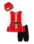 Boys 5 Piece Red Medieval Tudor Nativity King Christmas Fancy Dress Costume Outfit 4-14 years (7-9 years)