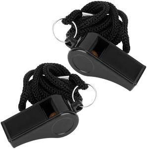 Whistle, Whistle for Coaches, 2 Pack Plastic Whistles for Adults, Coach Whistles with Lanyard, Referee Whistle Loud Crisp Sound Whistle Emergency for Teacher Polices Officials Sport Training Lifeguard