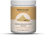 minature Indian Healing Clay Powder| Fuller' Earth Clay Mask| Bentonite Clay, Multani Mitti |Pure & Natural Preservative Free | Cruelty Free | Made in India | 150gram(5.29 Oz) |