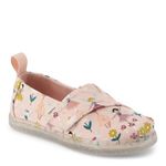 TOMS Girl's Classic Alpargata Loafer Flat, Ballet Pink Glitter Fairy Garden, 2.5 UK