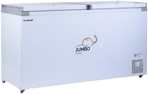 Rockwell 550DDU, Convertible Deep Freezer, Double Door with 1 + 3 Yrs.(Comprehensive Warranty on Cooling Coil), Low Power Consumption Chest Freezer
