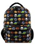Star Wars Boy's Girl's Adult's 16 Inch School Backpack (One Size, Black)