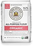 King Arthur Organic All Purpose Flour, Premium Baking Flour for Bread, Pizza Dough, and Pastries, Unbleached and Non-GMO, Versatile for All Your Baking Needs, 32 oz (2 lbs)