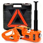 E-HEELP Electric Car Jack 5 Ton 12V Car Jack Hydraulic (Lifting Range: 6.1~17.7 inch) Kit with Impact Wrench & Inflator Electric Jack for Car SUV Sedan MPV Truck Pickup Tire Changing Garage Repair