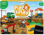 Skillmatics Floor Puzzle & Game - Piece & Play Construction Site, Jigsaw & Toddler Puzzles, Educational Toy, Gifts for Boys & Girls Ages 3, 4, 5, 6, 7 (48 Pieces, 2 x 3 feet)