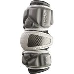 Epoch Lacrosse Integra High Performance Lacrosse Arm Pad with Phase Change Technology, Compression Molded, Real Carbon Elbow Cap for Attack, Middie and Defensemen (Large) (Grey)