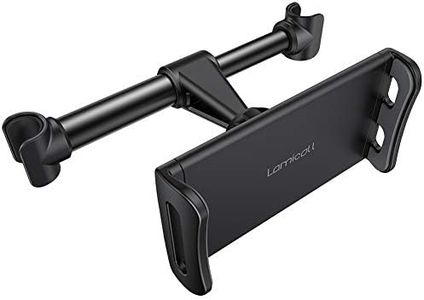 Lamicall Soporte Tablet Coche, Soporte Tablet para Reposacabezas - Soporte Base Ajustable para 4"~11" Tablets para 2021 iPad Pro 9.7, 10.5, iPad Air Mini 2 3 4, iPhone, Tab, Otras Tablets - Negro